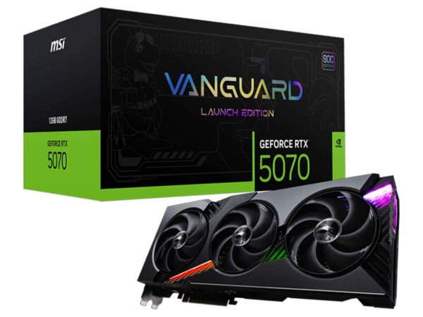 کارت گرافیک ام‌ اس‌ آی مدل GeForce RTX 5070 12G VANGUARD SOC LAUNCH EDITION - Image 1