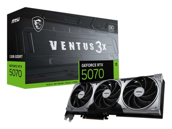کارت گرافیک ام اس آی مدل MSI GeForce RTX 5070 12G VENTUS 3X OC - Image 1