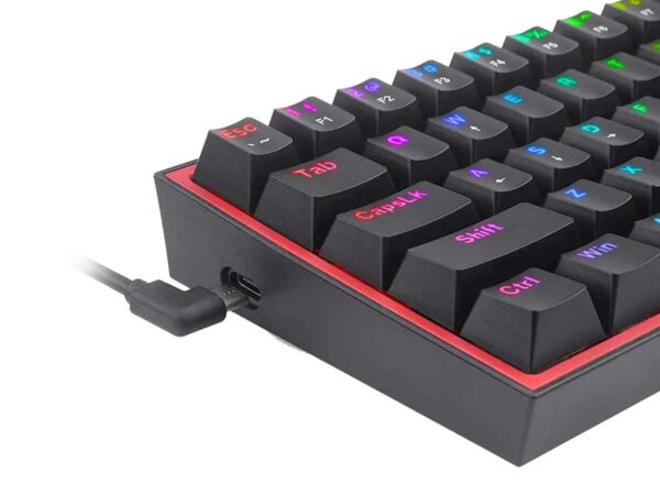 کیبورد مکانیکی گیمینگ ردراگون مدل K617 FIZZ RGB Black - Image 3