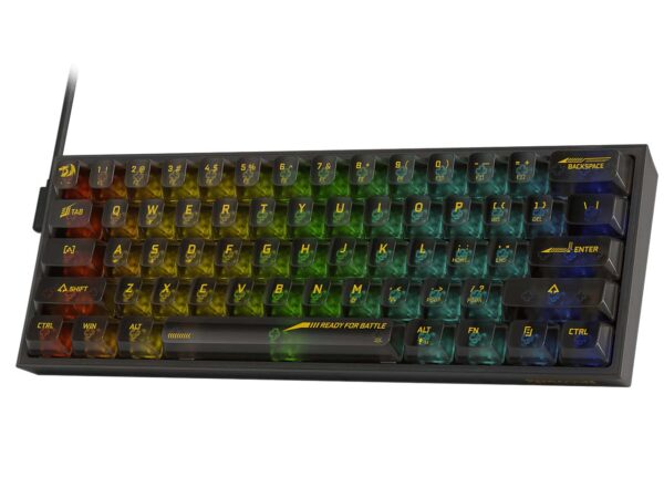 کیبورد مکانیکی ردراگون مدل Redragon Fizz K617CTB RGB مشکی - Image 1