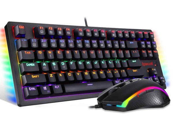باندل ماوس گیمینگ و کیبورد مکانیکی ردراگون مدل Redragon K552-RGB-BA - Image 1