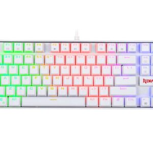 کیبورد مکانیکی ردراگون مدل Redragon Kumara K552 RGB White سوئیچ آبی