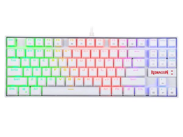 کیبورد مکانیکی ردراگون مدل Redragon Kumara K552 RGB White سوئیچ آبی - Image 1