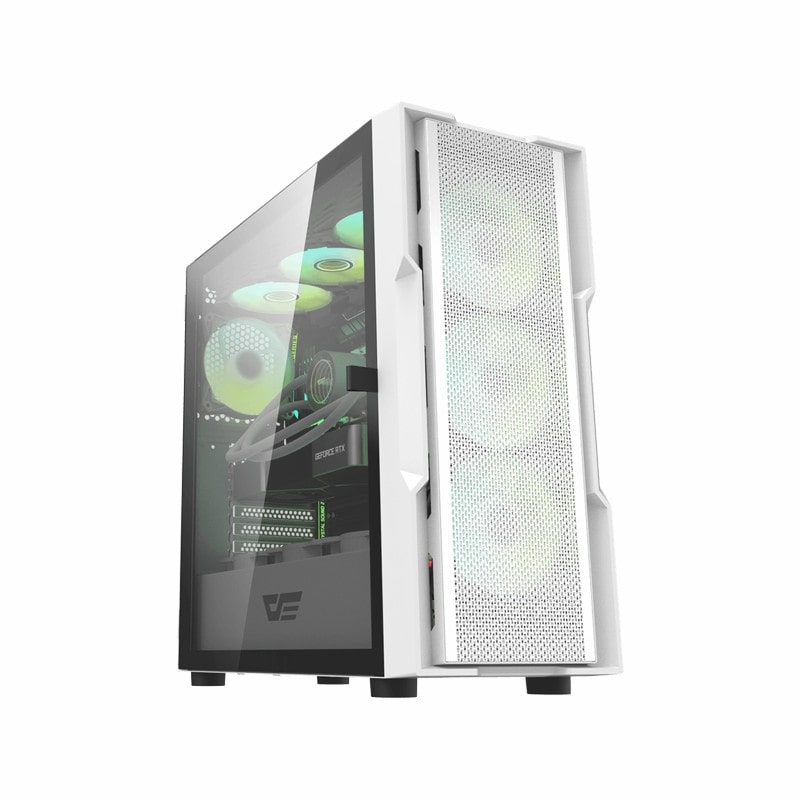 DarkFlash DK431 Mesh E-ATX WH 1 کیس کامپیوتر دارک فلش مدل DK431 Mesh E-ATX WH - Image 1