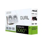 کارت گرافیک ایسوس Dual GeForce RTX5060 Ti 16GB GDDR7 White OC Edition GDDR7 آکبند با گارانتی