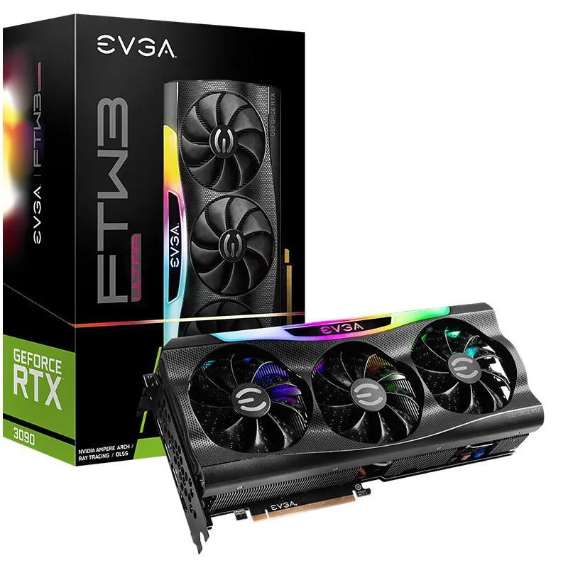 EVGA20GeForce20RTX20309020FTW320Ultra2024GB.webp کارت گرافیک EVGA GeForce RTX 3090 FTW3 Ultra 24GB - Image 1