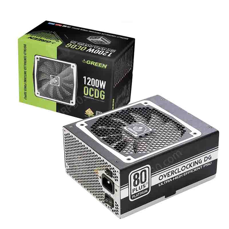 GREEN20GP1200B-OCPT20Platinum.jpg پاور GREEN GP1200B-OCPT Platinum - Image 1