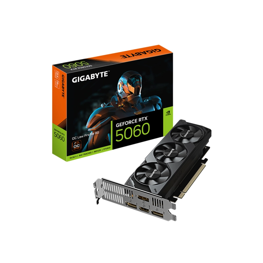 Gigabyte GeForce RTX 5060 OC Low Profile 8GB GDDR7 کارت گرافیک گیگابایت مدل GeForce RTX 5060 OC Low Profile 8GB GDDR7 - Image 1