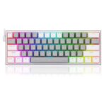 کیبورد مکانیکال گیمینگ ردراگون مدل Castor K631 RGB (WG) سوییچ قرمز