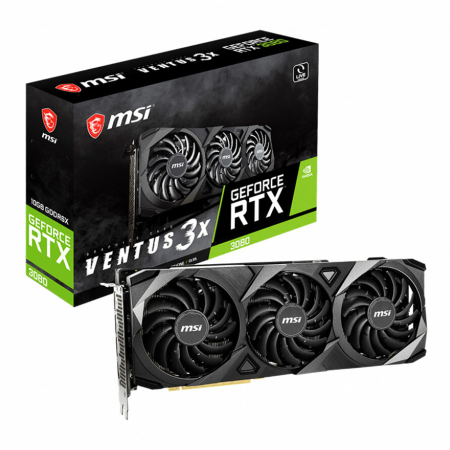 MSI20GeForce20RTX20308020Ventus203X2010GB.jpg کارت گرافیک MSI GeForce RTX 3080 Ventus 3X 10GB - Image 1
