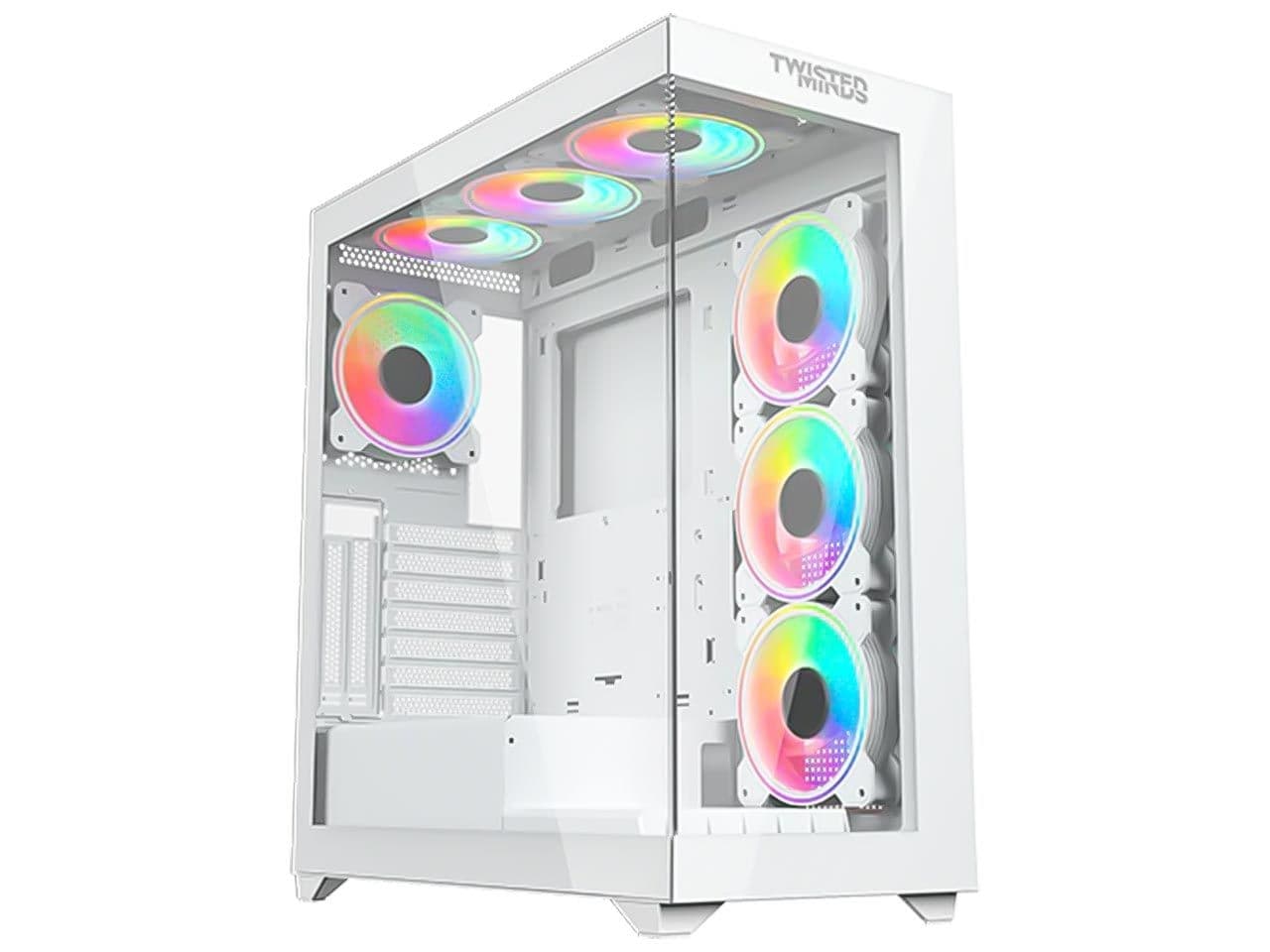 Twisted Minds Quantum Mid Tower White Gaming Case کیس کامپیوتر تویستد مایندز مدل Twisted Minds Quantum سفید - Image 1