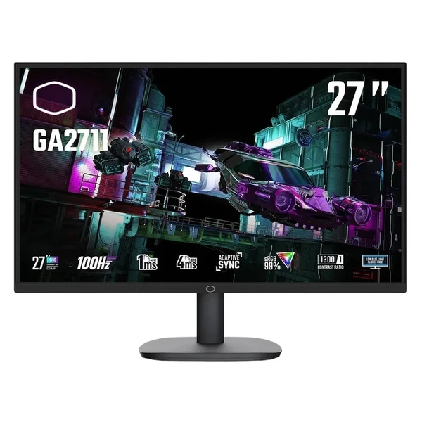 monitor cooelrmaster 27 inch 2k 100hrz 1 مانیتور گیمینگ کولر مستر GA2711 سایز ۲۷ اینچ IPS ۱۰۰ هرتز 2k - Image 1