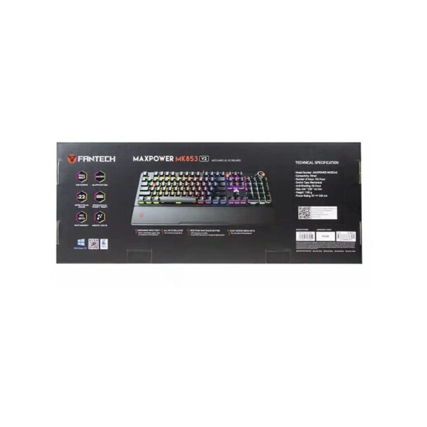 کیبورد گیمینگ فنتک مدل MAXPOWER MK853V2 سوییچ آبی - Image 5