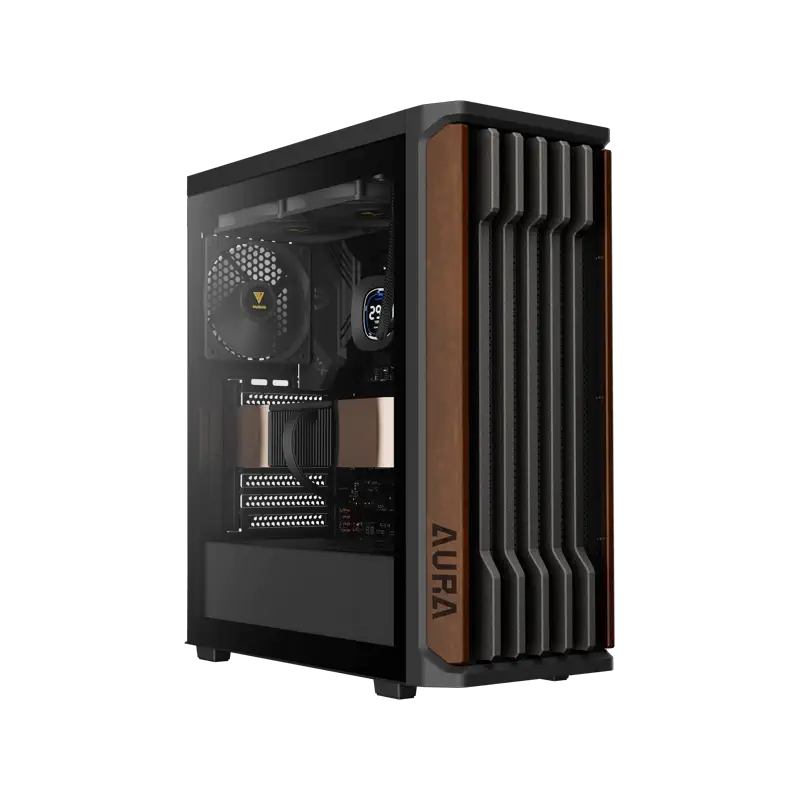 Gamdias AURA GC11 WOOD 1 کیس گیم دیاس AURA GC11 WOOD - Image 1
