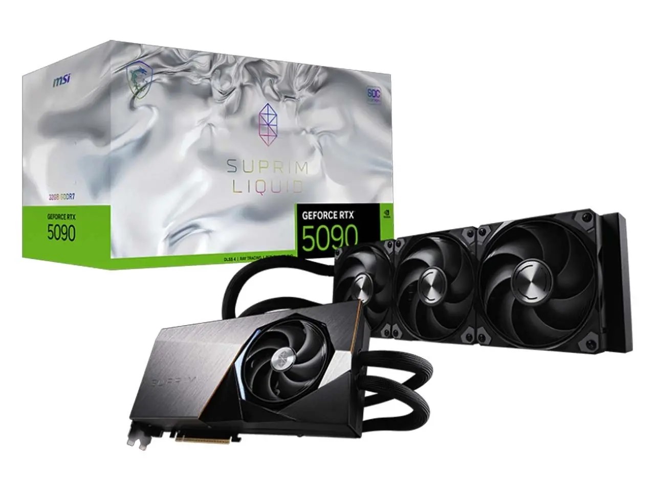 MSI GeForce RTX 5090 32G SUPRIM LIQUID SOC 32GB GDDR7 Graphics Card 1 کارت گرافیک ام اس آی مدل GeForce RTX 5090 32G SUPRIM LIQUID SOC - Image 1