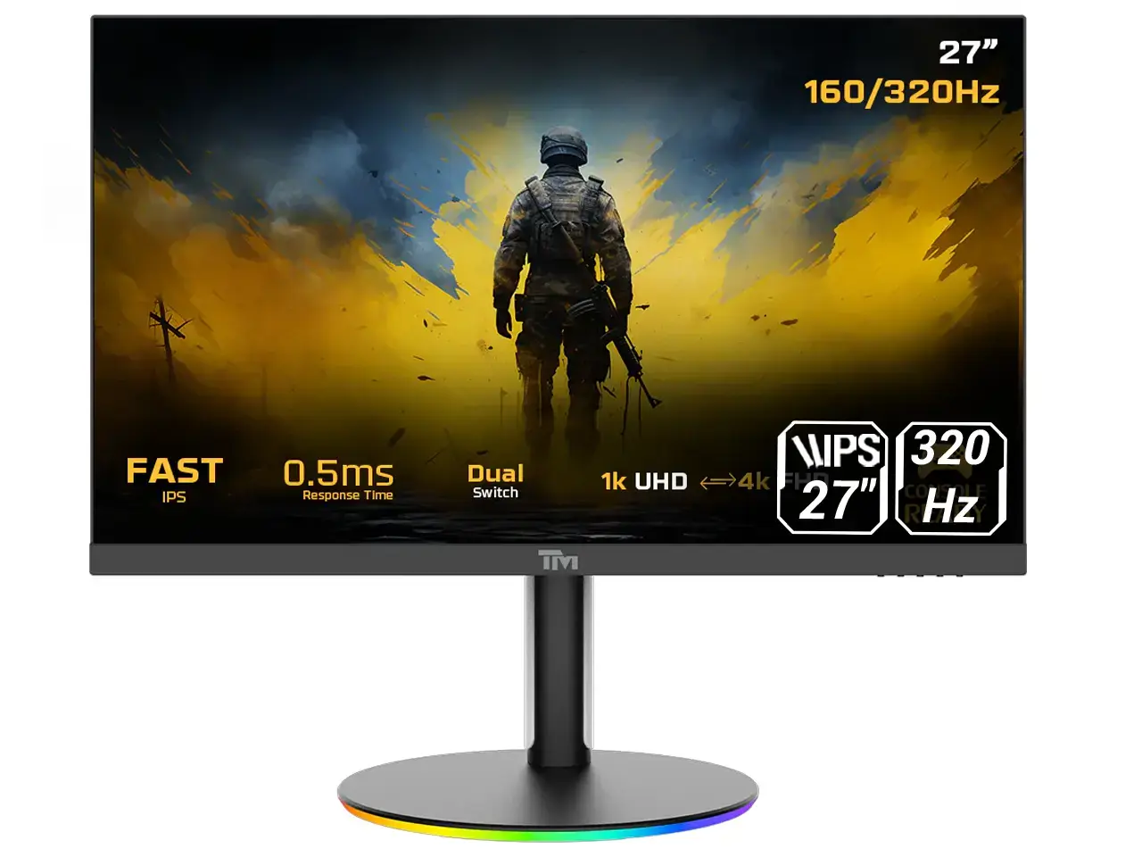 Twistedminds Dual Switch TMDX27B 27 Inch Flat Gaming Monitor 1 مانیتور 27 اینچ گیمینگ تویستد مایندز مدل TwistedMinds TMDX27B - Image 1
