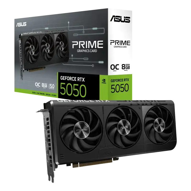 PRIME-RTX5050-O8G-1 کارت گرافیک ایسوس Prime GeForce RTX5050 8GB GDDR6 OC Edition آکبند با گارانتی - Image 1