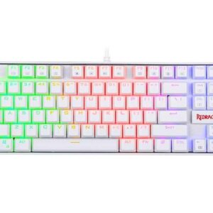 کیبورد مکانیکی ردراگون مدل Redragon Kumara K552 RGB White سوئیچ قرمز